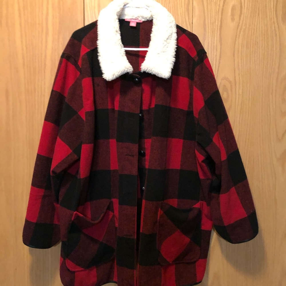 Woman Within - Wool and Sherpa jacket. 4x.